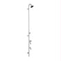 Outdoor Shower - Wall Mount Single Supply Shower - ADA Metered Valve, 4'' Shower Head, Hose Bibb, Foot Shower