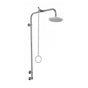 Outdoor Shower - Wall Mount Single Supply Shower - Pull Chain Valve, 8'' Shower Head