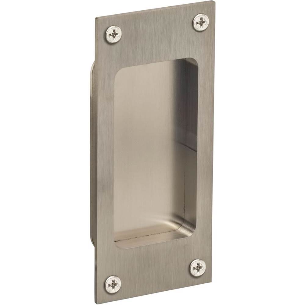 OMNIA - Flushcup, Modern Small Rectangle 5 X 2.25 US32D - Satin Stainless Steel