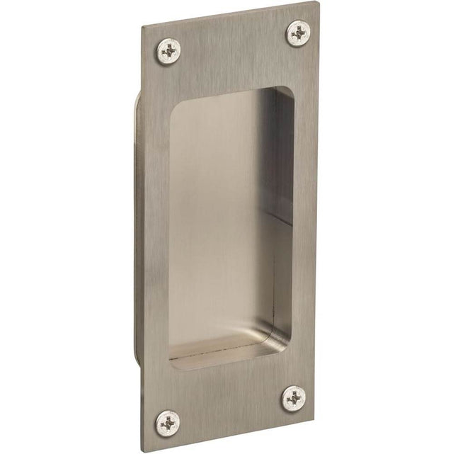 OMNIA - Flushcup, Modern Small Rectangle 5 X 2.25 US32D - Satin Stainless Steel