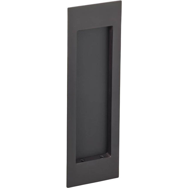 OMNIA - Flushcup, Modern Large Rectangle 7 X 2 9/32 US10B - Black, Oil Rubbed - Lacquered