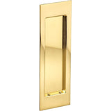 OMNIA - Flushcup, Modern Large Rectangle 7 X 2 9/32 US3A - Polished Unlacquered Brass
