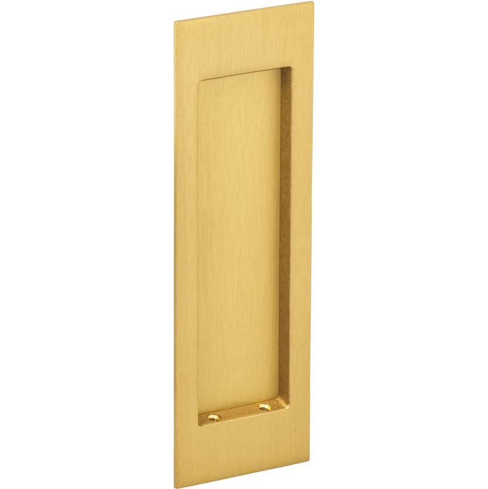 OMNIA - Flushcup, Modern Large Rectangle 7 X 2 9/32 US14 - Satin Brass Lacquered