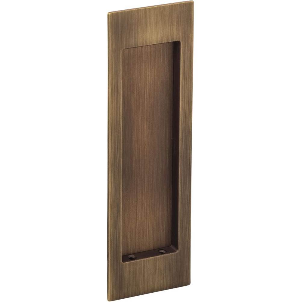 OMNIA - Flushcup, Modern Large Rectangle 7 X 2 9/32 US5 - Antique Brass