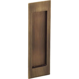 OMNIA - Flushcup, Modern Large Rectangle 7 X 2 9/32 US5 - Antique Brass