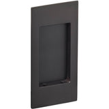 OMNIA - Flushcup, Modern Small Rectangle 4.5 X 2 9/32 US10B - Black, Oil Rubbed - Lacquered