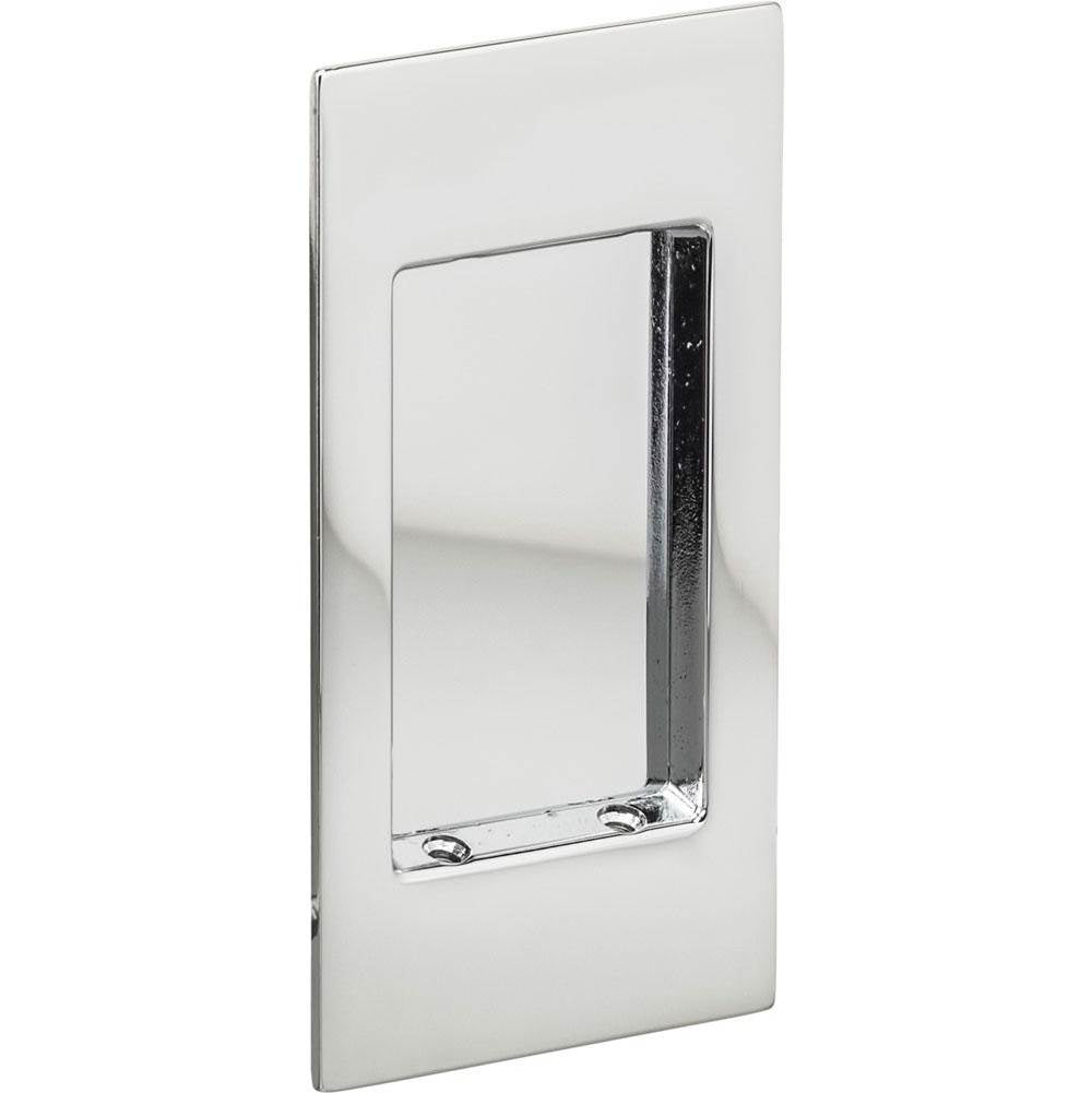 OMNIA - Flushcup, Modern Small Rectangle 4.5 X 2 9/32 US26 - Polished Chrome