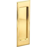 OMNIA - Flushcup, Stepped Large Rectangle 7 X 2 9/32 US3A - Polished Unlacquered Brass