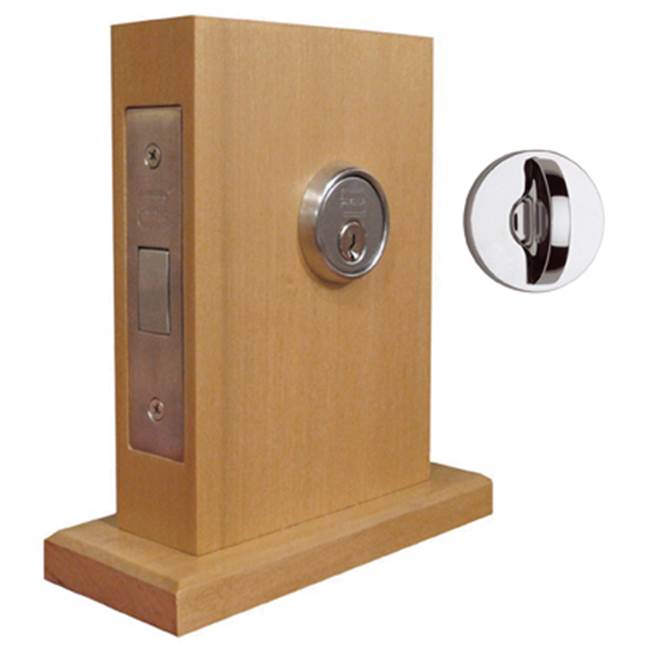 OMNIA - Modern Mortise D.Lock ''Ac'' 26D - Satin Chrome Plated