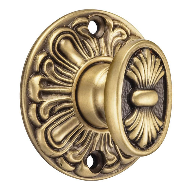 OMNIA - Privacy Bolt Set 2-3/8''Bs Si.B - Lacquered Siena Brass