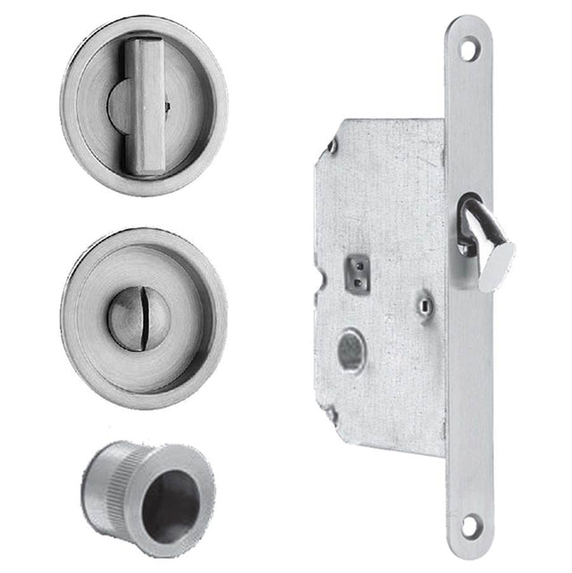 OMNIA - Sliding Door Lock SB - Shaded Bronze,Lacquered