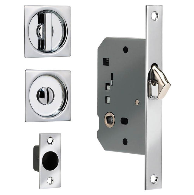 OMNIA - Sliding Door Lock SB - Shaded Bronze,Lacquered