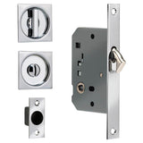 OMNIA - Sliding Door Lock US3 - Polished Brass,Lacquered