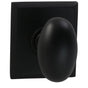 OMNIA - Egg.Kn,Rect Rose,Pass. US10B - Lacquered Oil Rubbed Black
