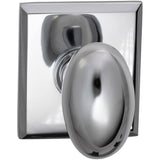 OMNIA - Egg.Kn,Rect Rose,Pass. US26 - Polished Chrome Plated