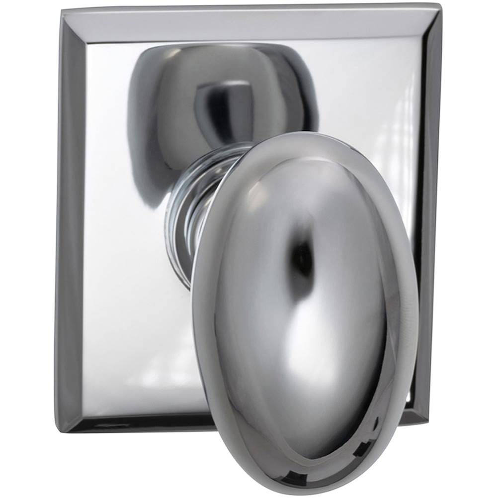 OMNIA - Egg.Kn,Rect Rose,Pass. US26 - Polished Chrome Plated