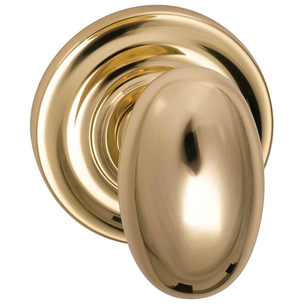OMNIA - Egg Knob,Trad.Rose, S.D. US3A - Unlacquered Polished Brass