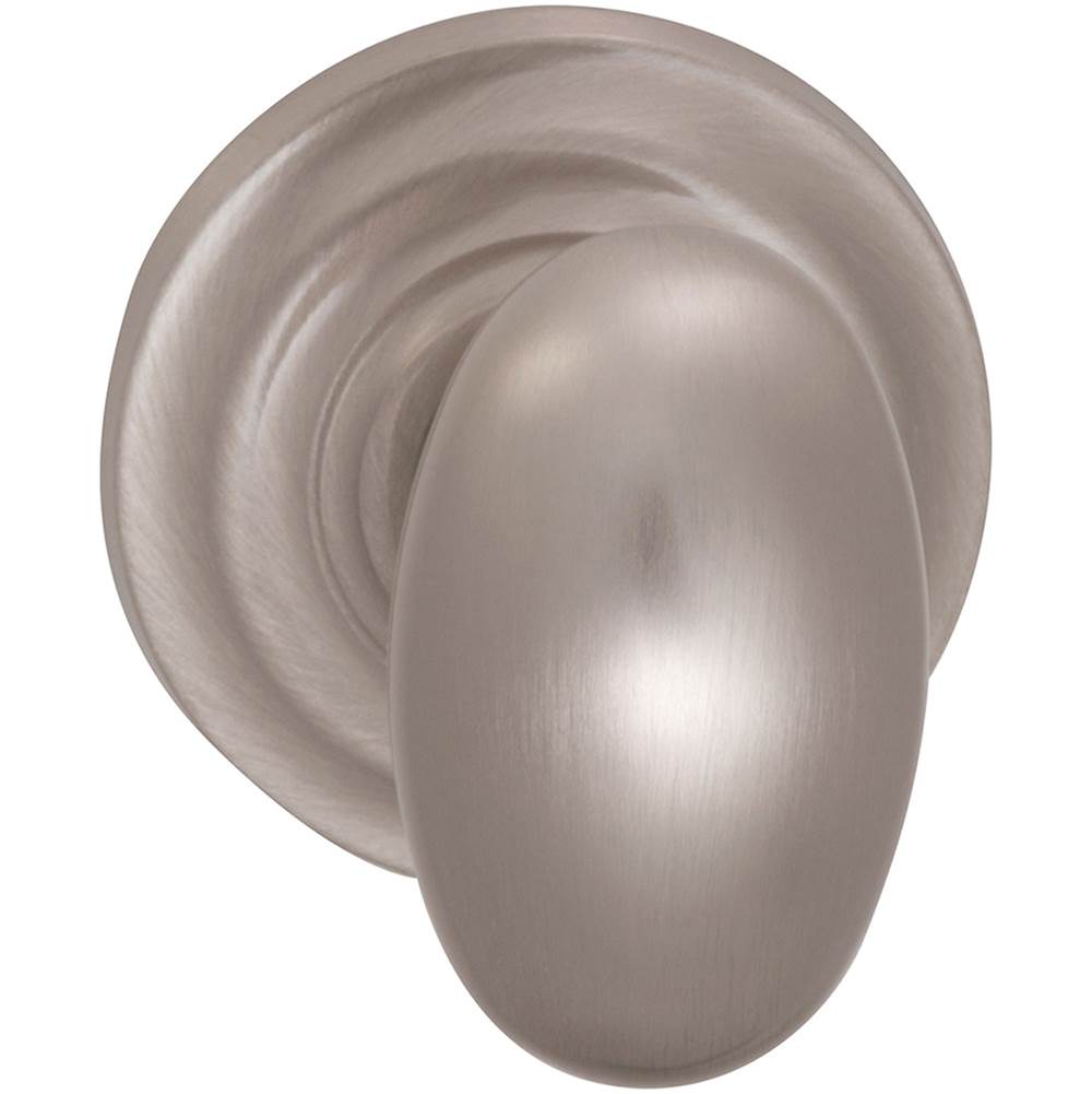 OMNIA - Egg.Kn,Trad. Rose,Pass. US15 - Lacquered Satin Nickel Plated