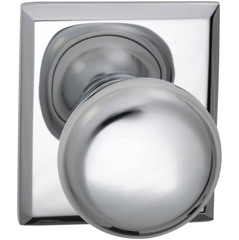 OMNIA - Colon.Kn,Rect Rose,Pass. US26 - Polished Chrome Plated
