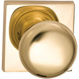 OMNIA - Colon.Kn,Sq.Rose,Pass. US3 - Lacquered Polished Brass