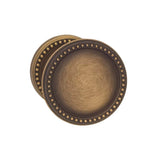 OMNIA - Beaded Knob 67 mm Rose Pa US10B - Lacquered Oil Rubbed Black