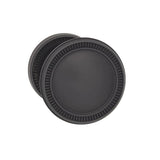OMNIA - Milled Knob 50 mm Rose Pa US10B - Lacquered Oil Rubbed Black
