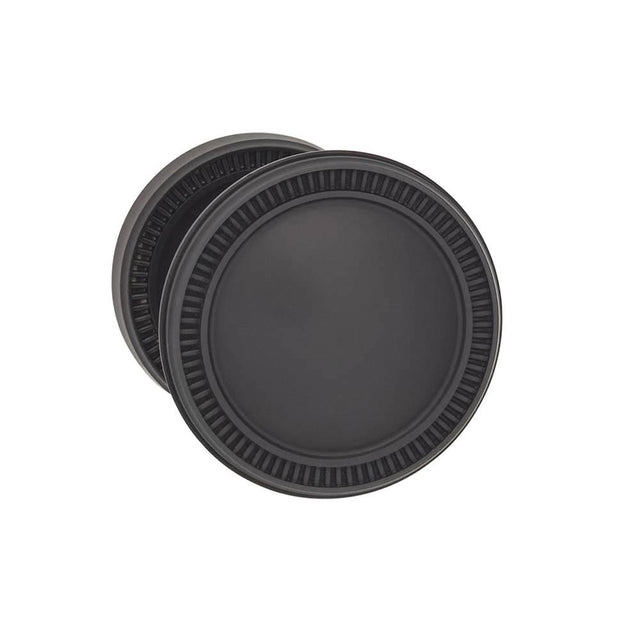 OMNIA - Milled Knob 50 mm Rose Pa US10B - Lacquered Oil Rubbed Black