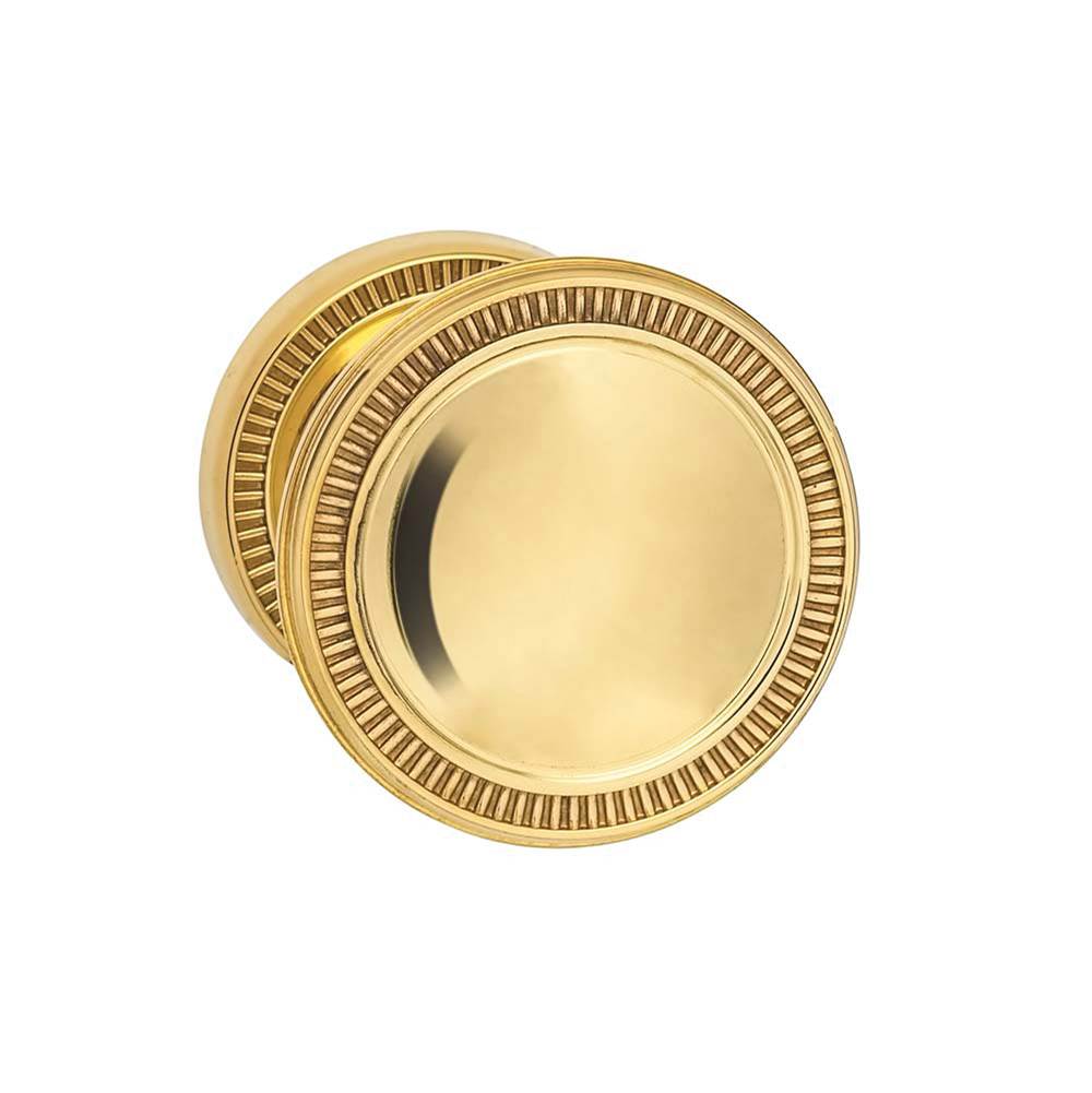 OMNIA - Milled Knob 50 mm Rose Pr US3A - Unlacquered Polished Brass