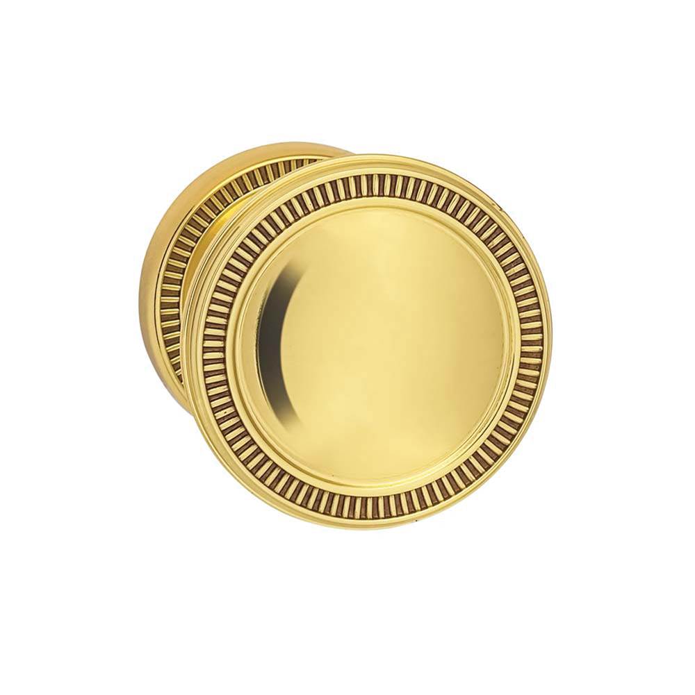 OMNIA - Milled Knob 50 mm Rose Pr US3 - Lacquered Polished Brass