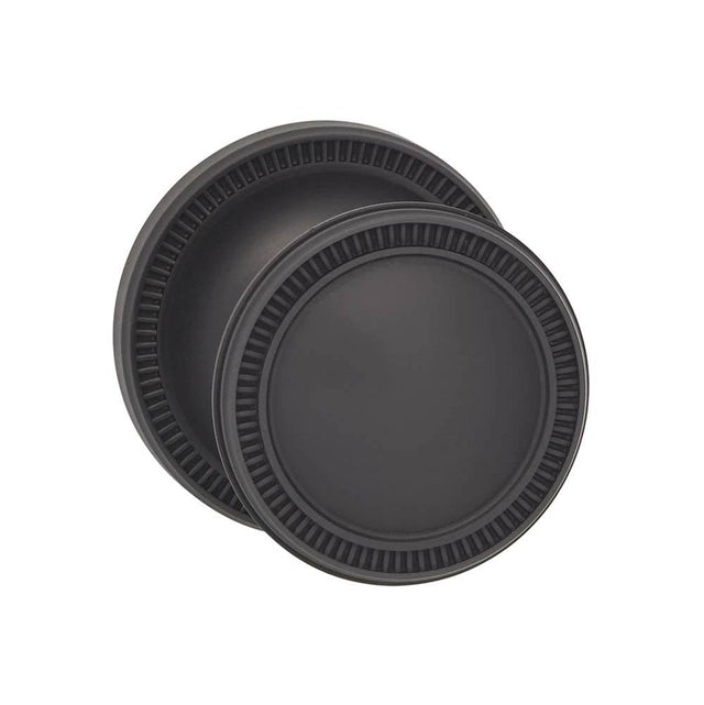 OMNIA - Milled Knob 67 mm Rose Pa US10B - Lacquered Oil Rubbed Black