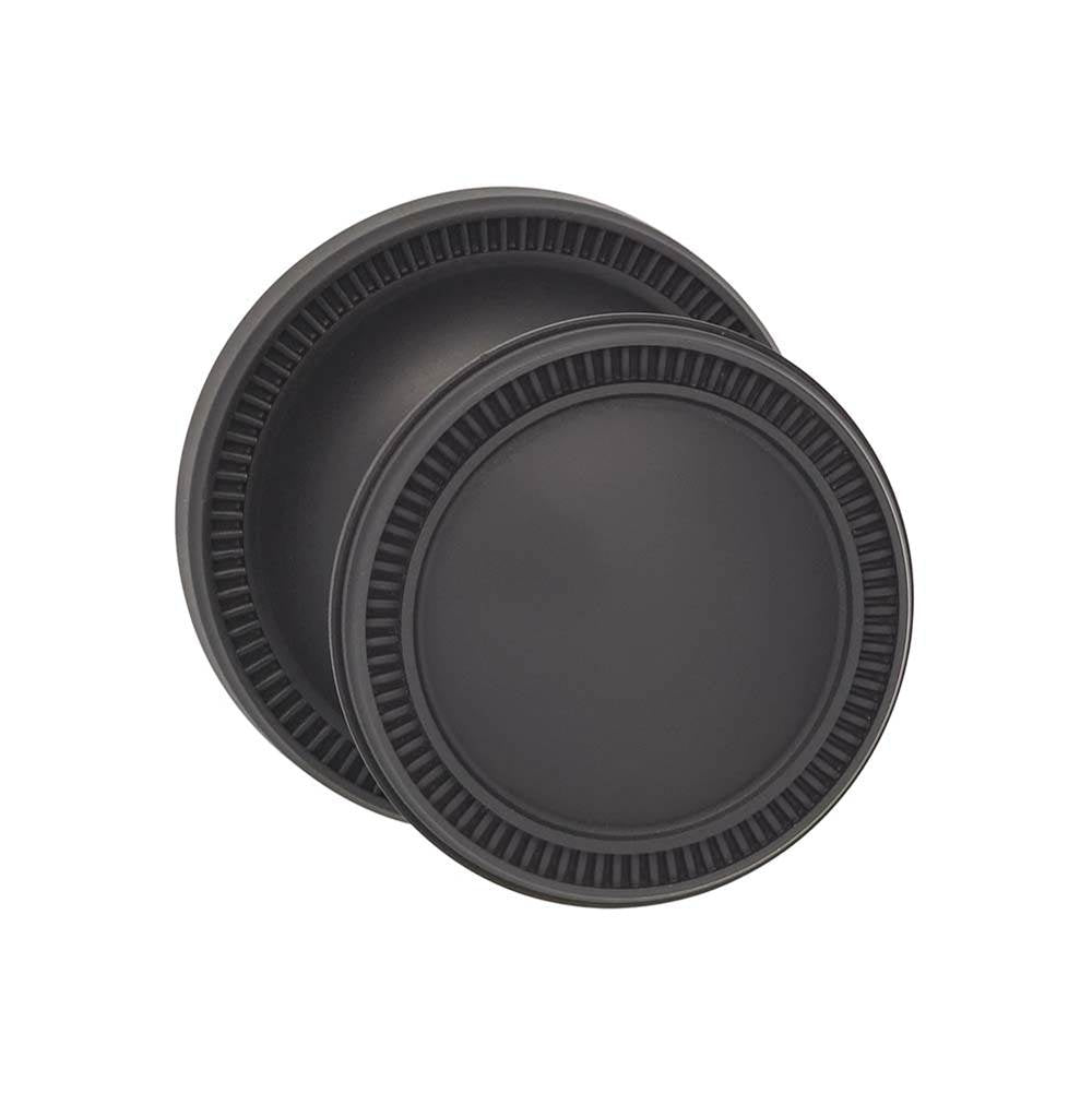 OMNIA - Milled Knob 67 mm Rose Pa US10B - Lacquered Oil Rubbed Black