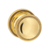 OMNIA - Milled Knob 67 mm Rose Pa US3A - Unlacquered Polished Brass