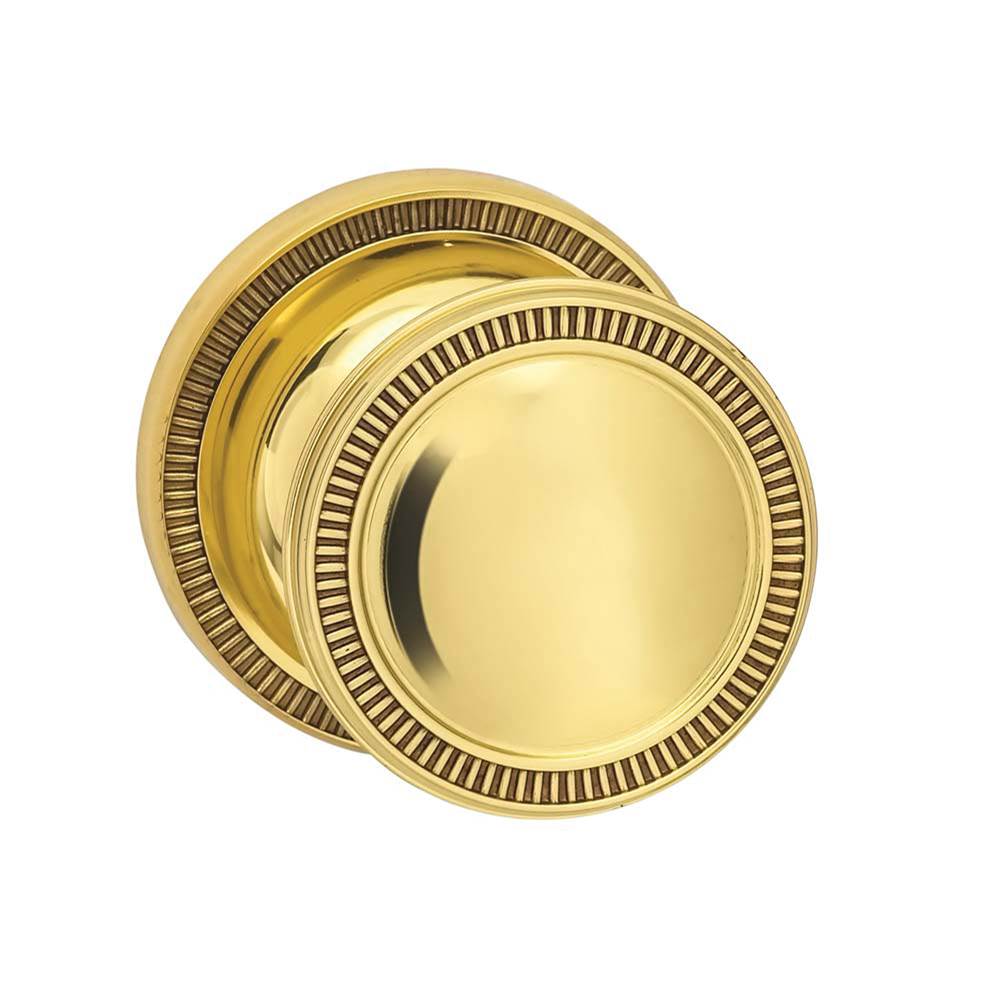 OMNIA - Milled Knob 67 mm Rose Pr US3 - Lacquered Polished Brass