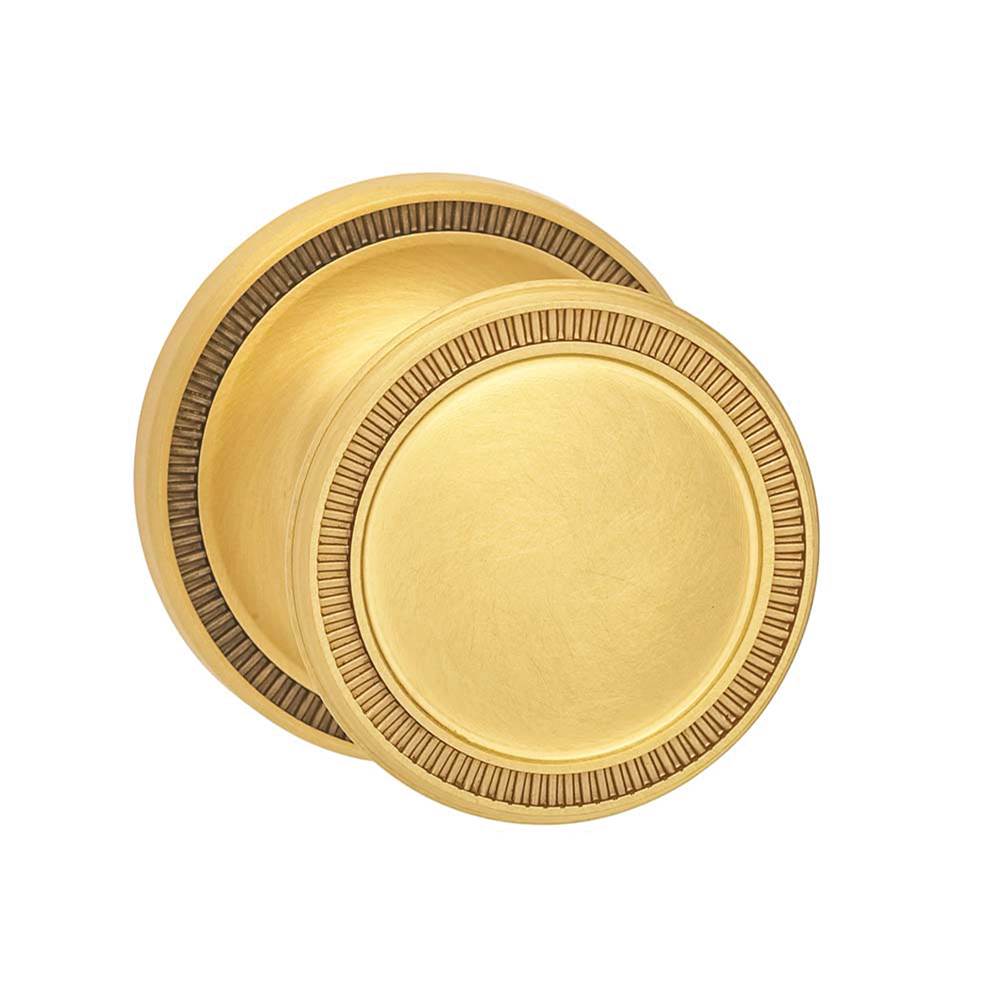 OMNIA - Milled Knob 67 mm Rose Pa US4 - Lacquered Satin Brass