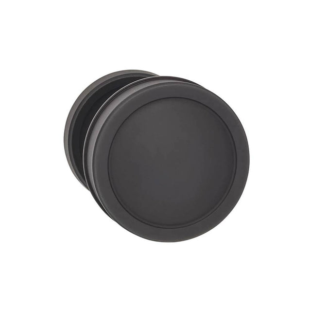 OMNIA - Edg.Knob 50 mm Rose Pa US10B - Lacquered Oil Rubbed Black