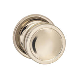 OMNIA - Plain Knob 67 mm Rose Pr US14 - Lacquered Polished Nickel Plated