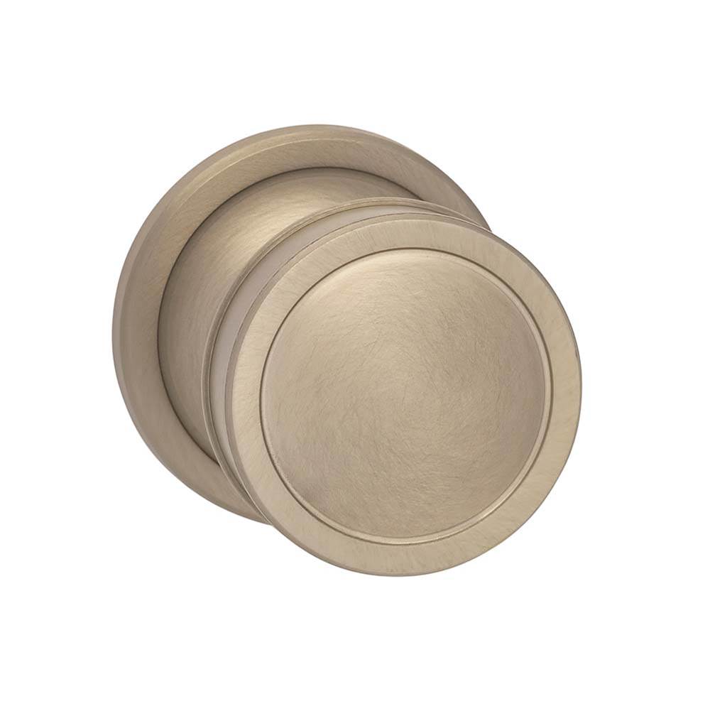 OMNIA - Plain Knob 67 mm Rose Pa US15 - Lacquered Satin Nickel Plated