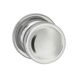 OMNIA - Plain Knob 67 mm Rose Pr US26 - Polished Chrome Plated