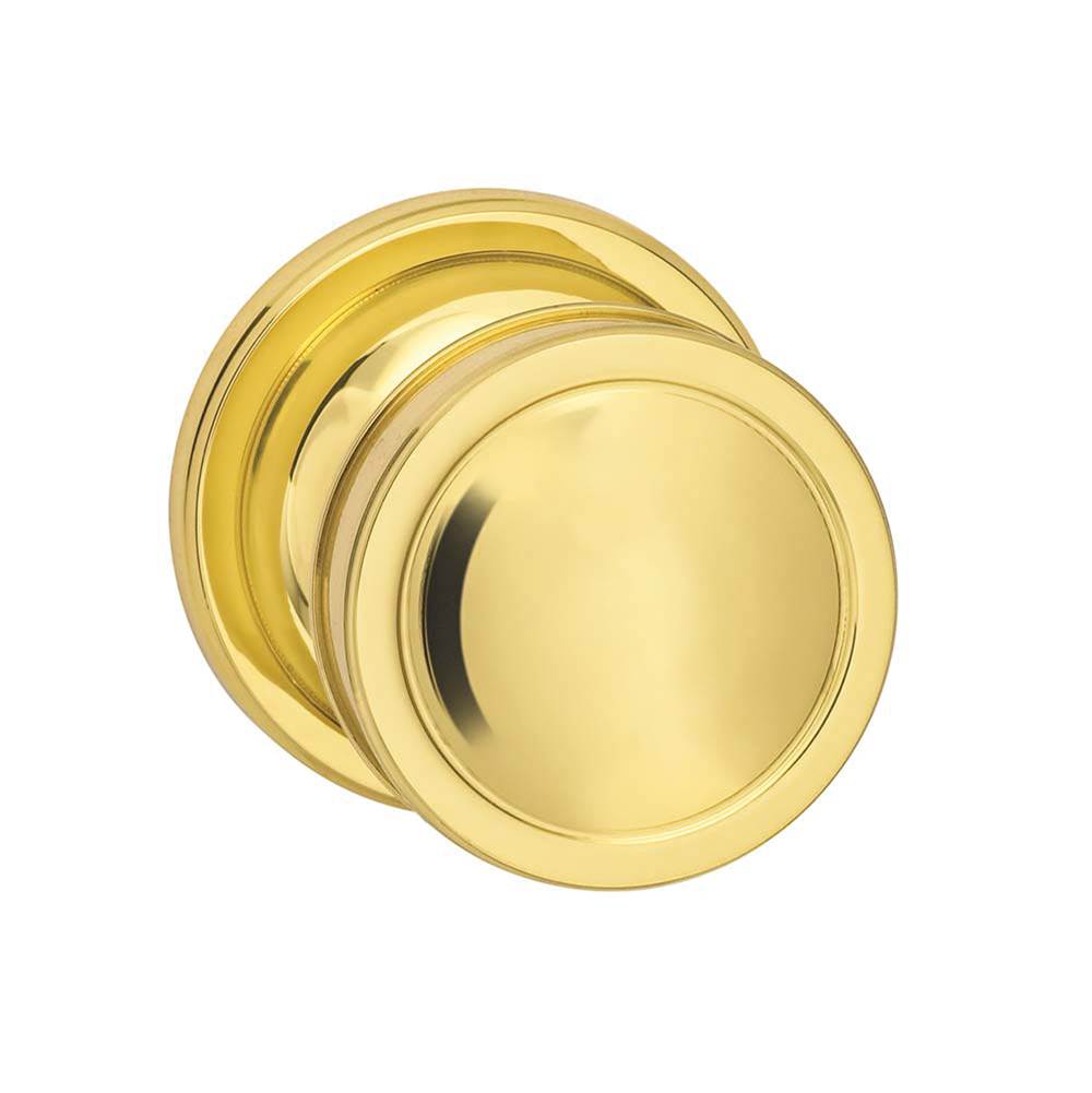 OMNIA - Plain Knob 67 mm Rose Pa US3 - Lacquered Polished Brass