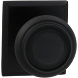OMNIA - Trad.Kn,Rect Rose,Pass. US10B - Lacquered Oil Rubbed Black