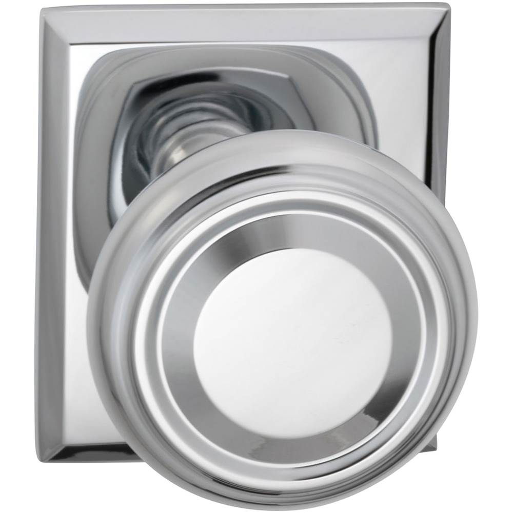 OMNIA - Trad.Kn,Rect Rose,Priv. US26 - Polished Chrome Plated