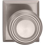 OMNIA - Trad.Kn,Rect Rose,Priv. US15 - Lacquered Satin Nickel Plated