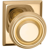 OMNIA - Trad.Kn,Rect Rose,Pass. US3 - Lacquered Polished Brass