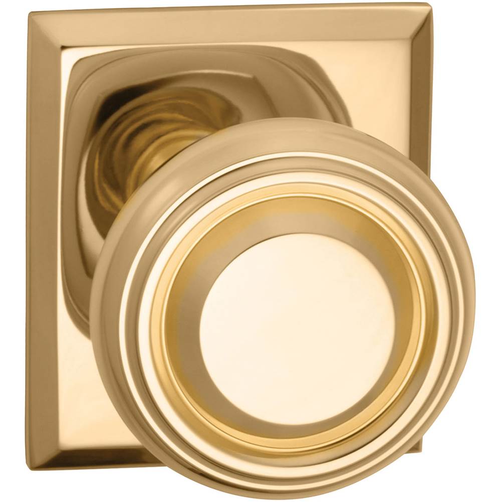OMNIA - Trad.Kn,Rect Rose,Priv. US3 - Lacquered Polished Brass