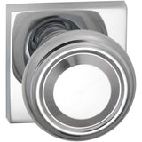 OMNIA - Trad.Kn,Sq Rose,Priv. US26 - Polished Chrome Plated