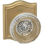 OMNIA - Glass.Kn,Arch Rose,Pass. US5 - Lacquered Antique Brass