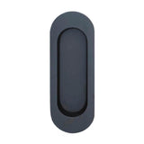 OMNIA - Oval Flush Pull US10B - Lacquered Oil Rubbed Black