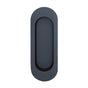 OMNIA - Oval Flush Pull US10B - Lacquered Oil Rubbed Black