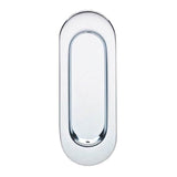 OMNIA - Oval Flush Pull US26 - Polished Chrome Plated