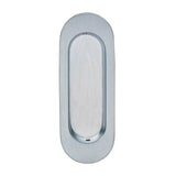 OMNIA - Oval Flush Pull US26D - Satin Chrome Plated